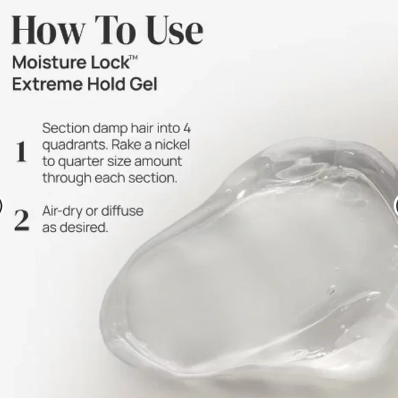 Ouidad Moisture Lock Extreme Hold Gel - All Curl Types - New / Sealed - Picture 2 of 7